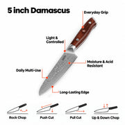 Damascus Steel Knife All in One — product image 1