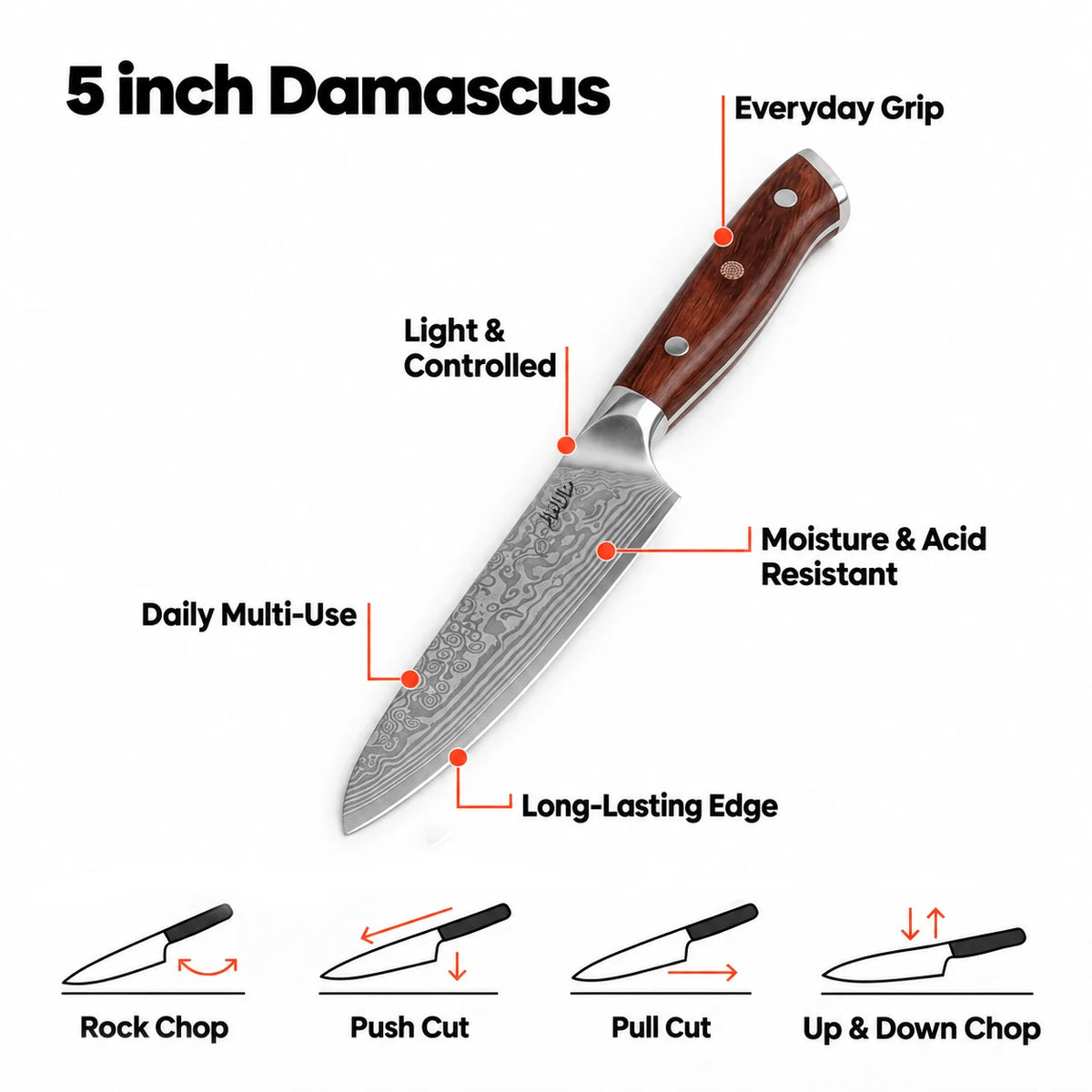 Damascus Steel Knife All in One — product image 1