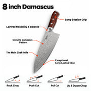 Damascus Steel Chef Knife — product image 2