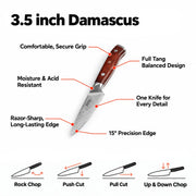 Damascus Steel Paring Knife — product image 4