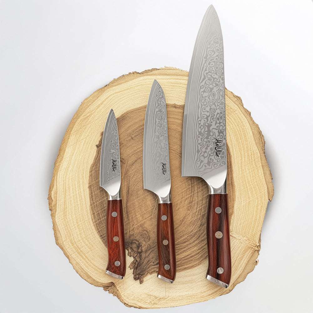Damascus Steel Set3 — product view 3 | Manal AlAlem Kitchenware
