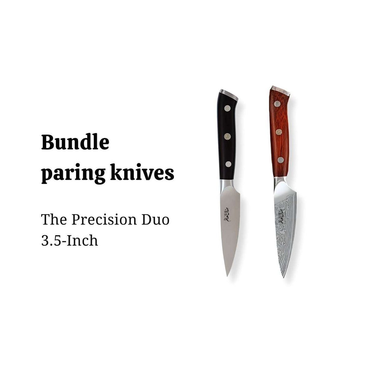 German & Damascus Paring Knife Set (Set of 2 -3.5 inch) — product view 3 | Manal AlAlem Kitchenware