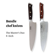 German & Damascus All-in-One Knife Set (Set of 2- 5 inch) — product view 3 | Manal AlAlem Kitchenware