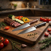 German & Damascus All-in-One Knife Set (Set of 2- 5 inch) — product view 7 | Manal AlAlem Kitchenware