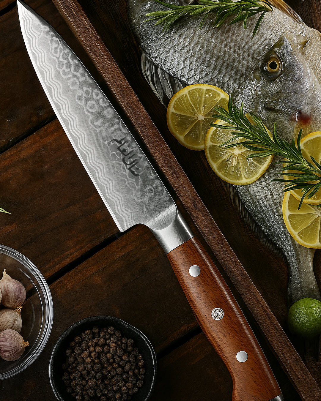 8 Inch Damascus Steel Chef Knife