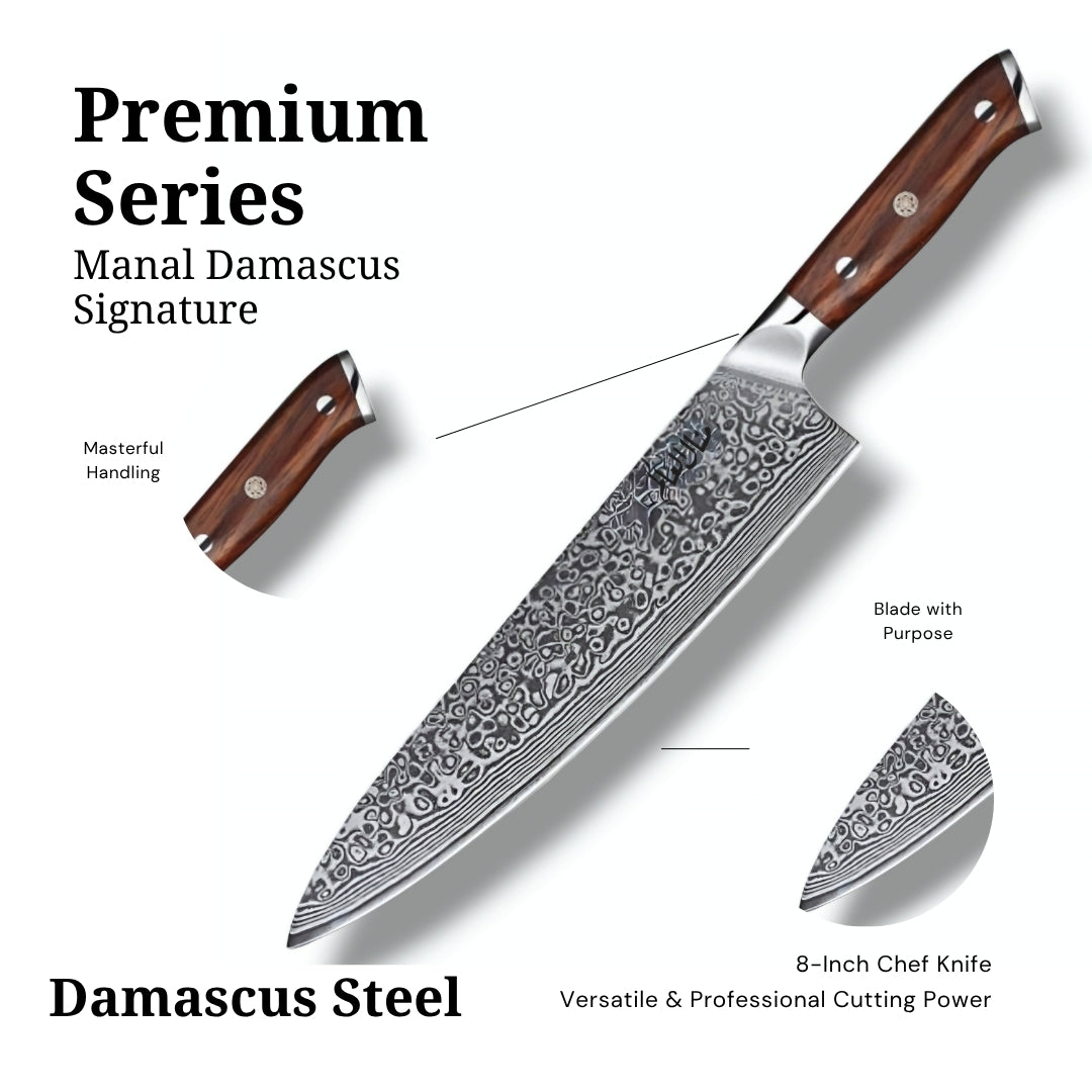 8 Inch Damascus Steel Chef Knife