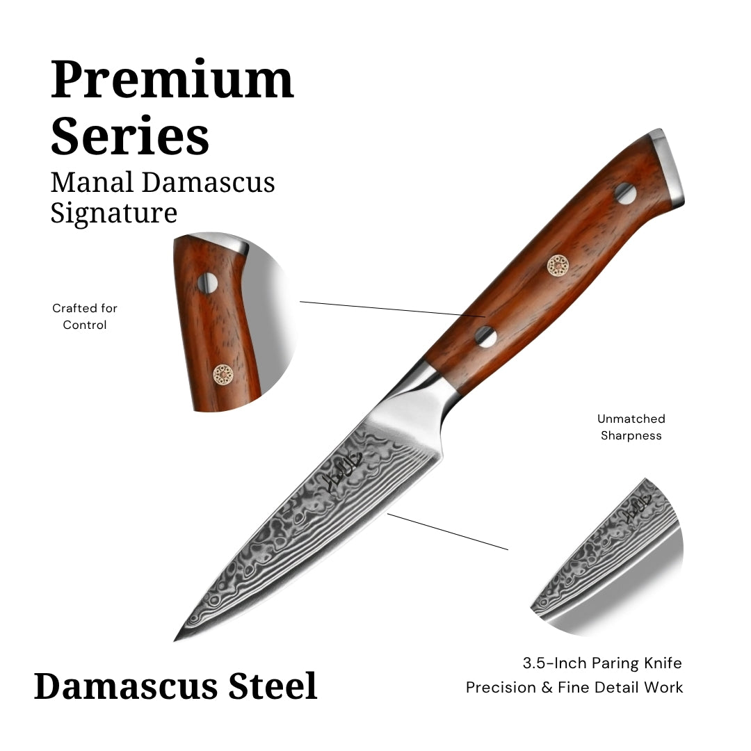 3.5 Inch Manal Damascus Signature