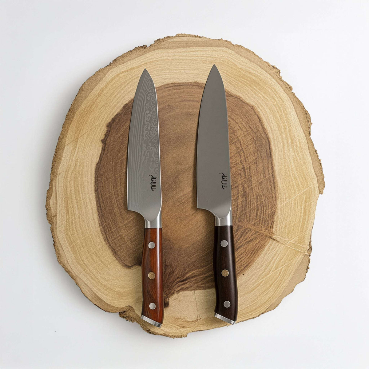 German & Damascus All-in-One Knife Set (Set of 2- 5 inch) — product view 2 | Manal AlAlem Kitchenware